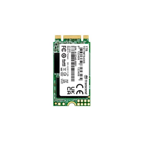 Intern SSD NVMe PCIe M.2 2242 Transcend 430S - 1 TB - SATA III 6 Gb/s - MLC-cell