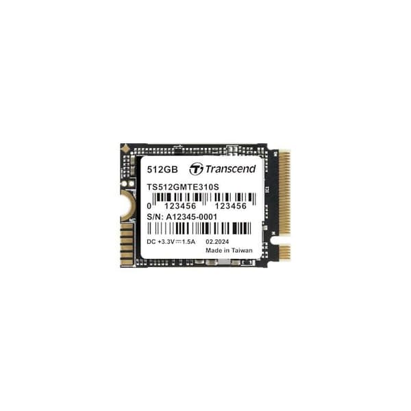 M.2 NVMe SSD - TRANSCEND - TS512GMTE310S - 512 GB - PCIe Gen4x4 - 3300 MB/s