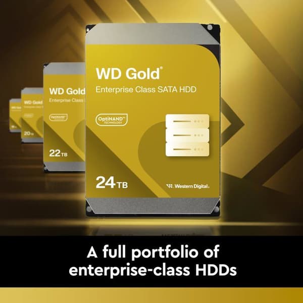 Intern hårddisk - WESTERN DIGITAL - WD Gold - 10TB - 7200 rpm - SATA 6 Gbit/s