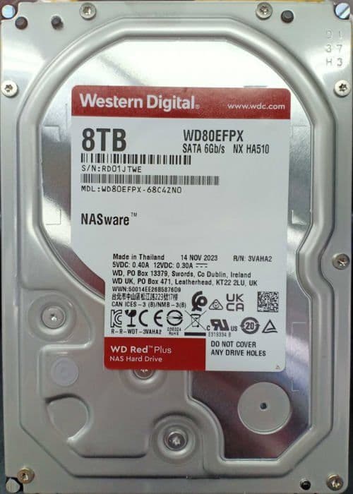 WD Red Plus WD80EFPX - hårddisk