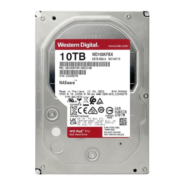 WD Red Pro WD103KFBX - disk