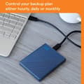Miniatyrbild 3 av 4: USB-C Bärbar extern hårddisk 5 TB Blå - WESTERN DIGITAL - My Passport Ultra - USB 3.1 - 2.5"