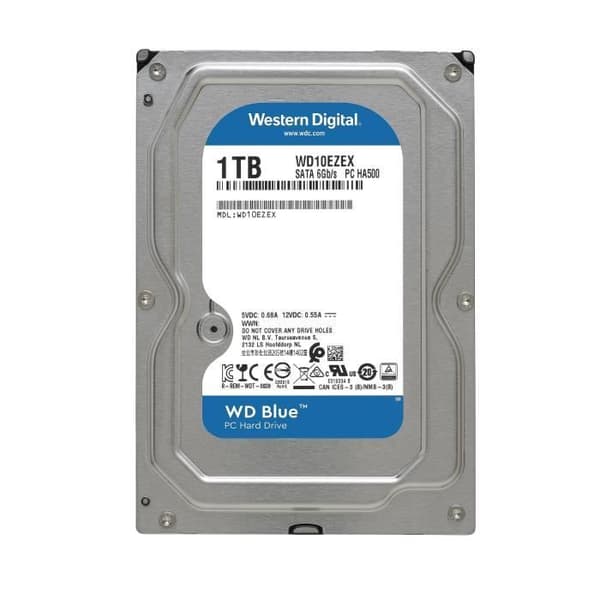 WD Blue™ - Intern hårddisk - 1TB - 7200 rpm - 3,5" (WD10EZEX)