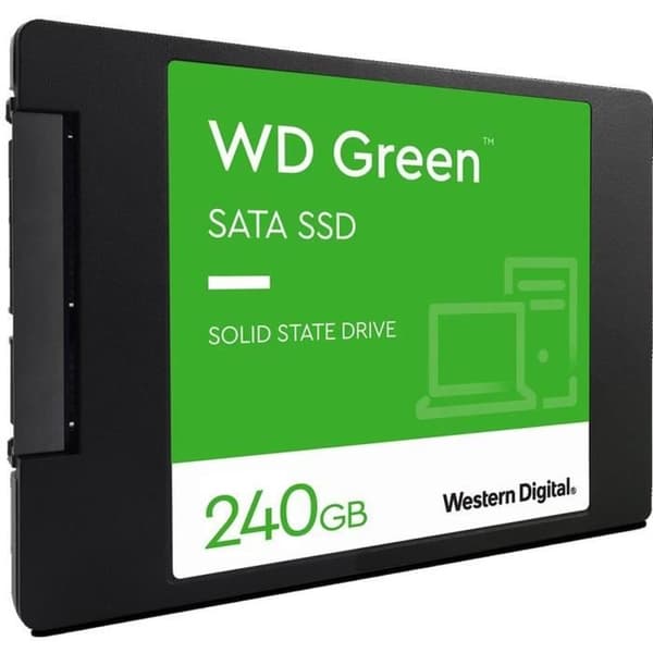 WESTERN DIGITAL - Grön - Intern Solid State Drive - 240 GB - 2,5" - WDS240G3G0A
