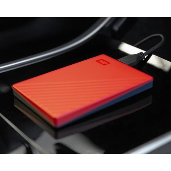 Bärbar extern hårddisk - WD - My Passport - 6 TB - USB 3.0 - Kompakt och säker