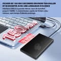 Miniatyrbild 4 av 4: INN Extern hårddisk1TB 150mb/s Type-B USB3.0 mobil hårddisk hårddisk extern hårddisk mobil lagring Solid State hårddiskar