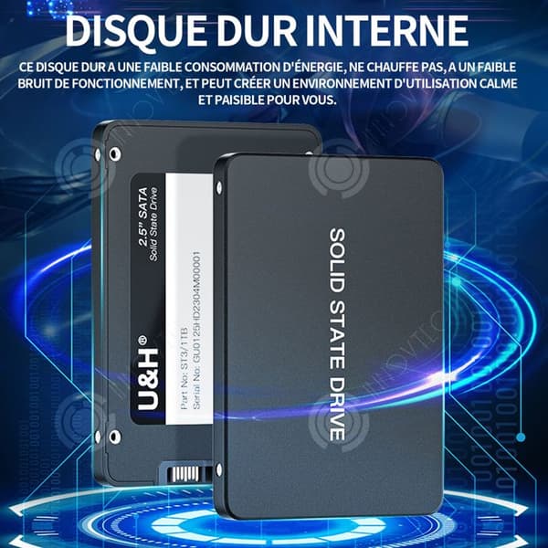 INN SSD 512GB läshastighet upp till 500MB/s intern SSD kompatibel med skrivbordet för spelare och proffs SSD