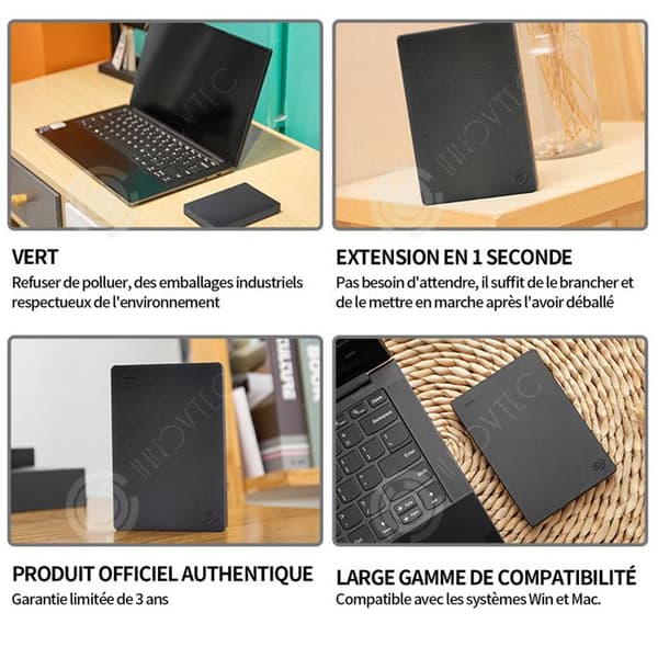 INN Extern hårddisk 320 GB kompatibel med bärbar dator och stationär stöd Windows/OS/Linux System Mekanisk hårddisk