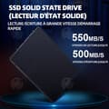 Miniatyrbild 2 av 4: INN SSD 1TB läshastighet upp till 550MB/s intern SSD kompatibel med bärbar dator och stationär dator för professionella spelare