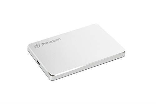 Extern hdd storejet (2tb, usb 3.1, färg silver, ts2tsj25c3s), Transcend