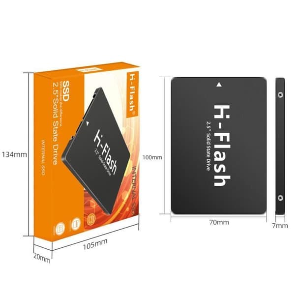 Högpresterande intern solid state-enhet lämplig för stationära bärbara datorer 2,5-tums SATA3-gränssnitt svart 120G kapacitet