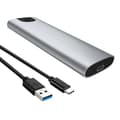 Miniatyrbild 1 av 4: TD® m2 NGFF NVme metall mobil hårddiskhölje Solid State hårddiskhölje Dual Protocol S ATA USB Extern
