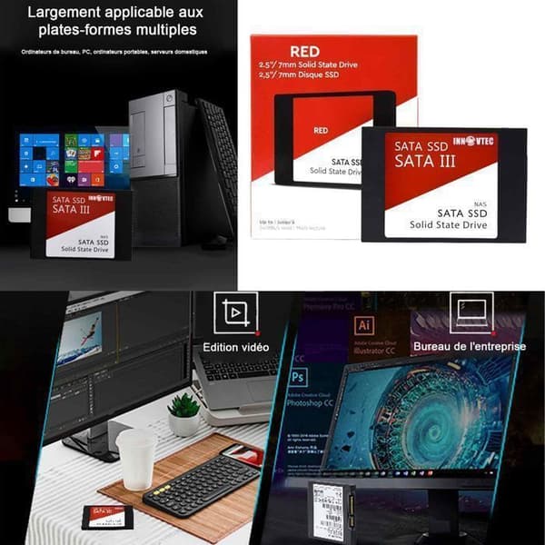 Intern HDD INN® 1TO 2,5 tum SATA3 SSD överföringshastighet 450M/s underhållning och kontor passar för kontor