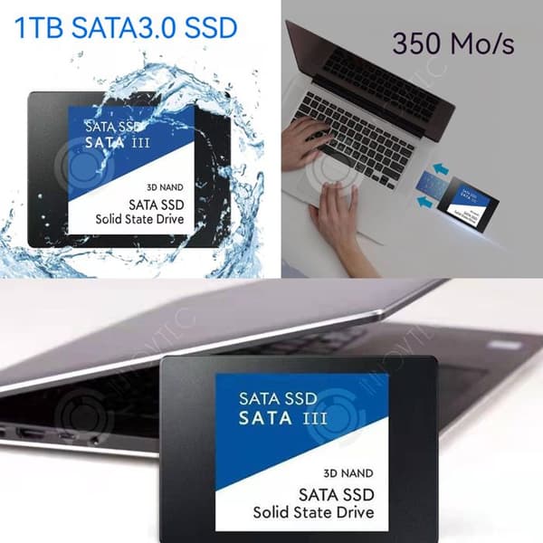 INN intern hårddisk INN® 1TB SATA3.0 SSD höghastighetsöverföring 350 M/s med Winxp+Windows7/8/10/11+OS systemhårddisk sol