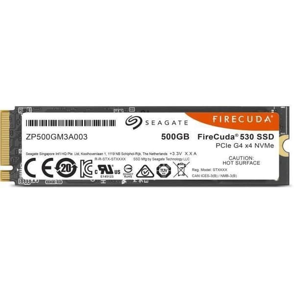 SHOT CASE - Intern SSD-enhet - SEAGATE - FireCuda 530 - 500GB - NVMe (ZP500GM3A013)- USED