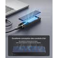 Miniatyrbild 3 av 6: SSD-hölje M.2 NGFF-10Gbps USB Extern Adapter USB3.1 Gen2 Hårddiskhölje för M.2 PCIe NGFF M-Key 2230/2242/2260/2280 SSD