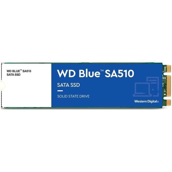 WESTERN DIGITAL Hårddisk SA510 - SATA SSD - 500GB intern - M2-format - Blå
