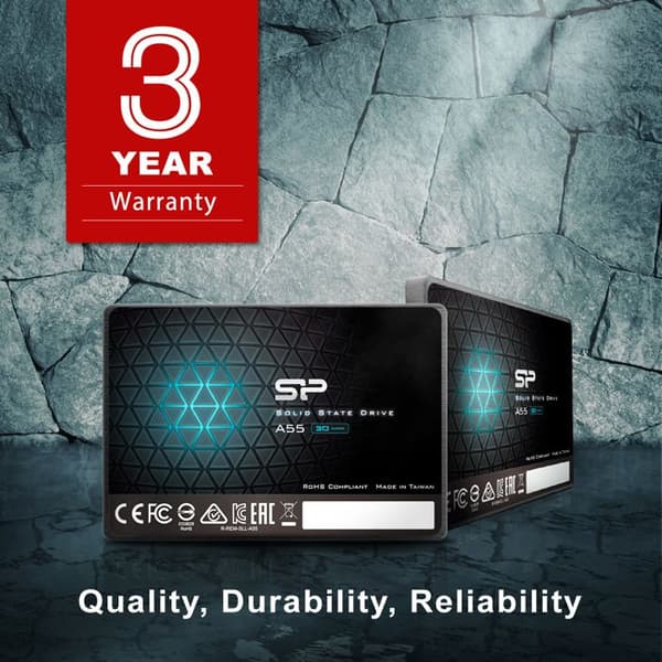 Intern SSD Silicon Power Ace A55 2To SATA III 2.5" 3D NAND