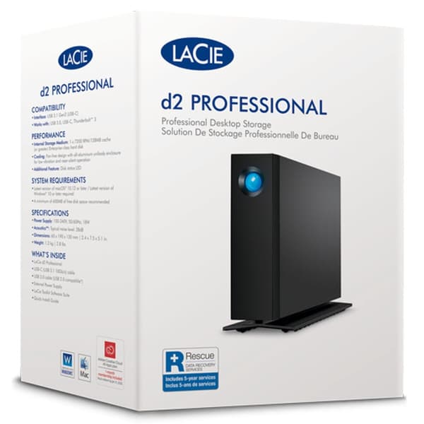 Ekstern Harddisk LaCie STHA24000800 Svart 24 TB