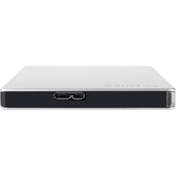 Extern hårddisk - TOSHIBA - CANVIO Slim - 1 To - Aluminiumfinish - USB 3.2 Gen 1