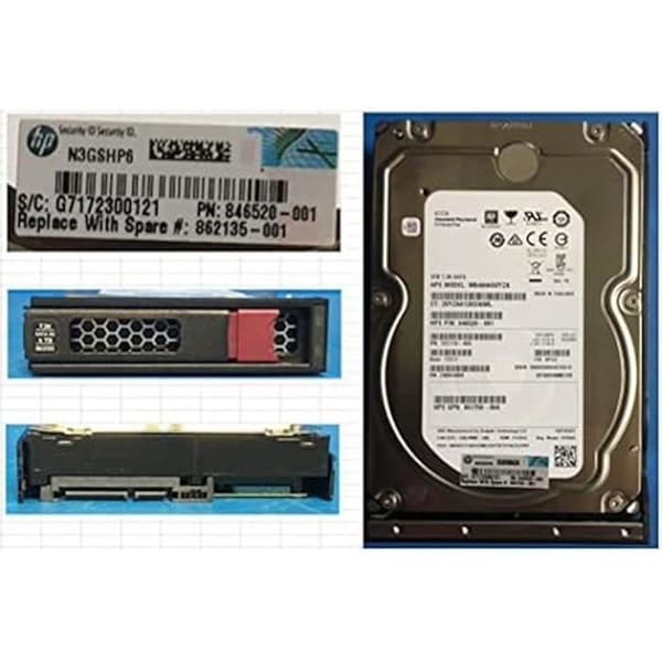 Hårddisk - HEWLETT PACKARD ENTERPRISE - 861744-B21 - 4 To - SATA - 7200 RPM