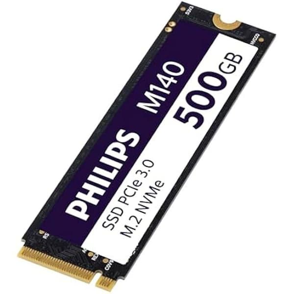Intern SSD M.2 - PHILIPS - M140 - 500 Go - NVMe PCIe Gen3 - Läshastighet 3500 Mo/s