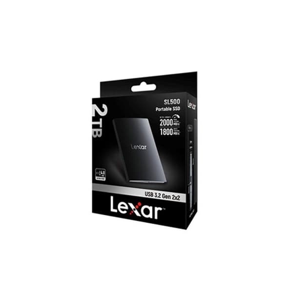 Extern SSD - LEXAR - SL500 - 2To - USB 3.2 Gen 2x2 - Snabb överföring