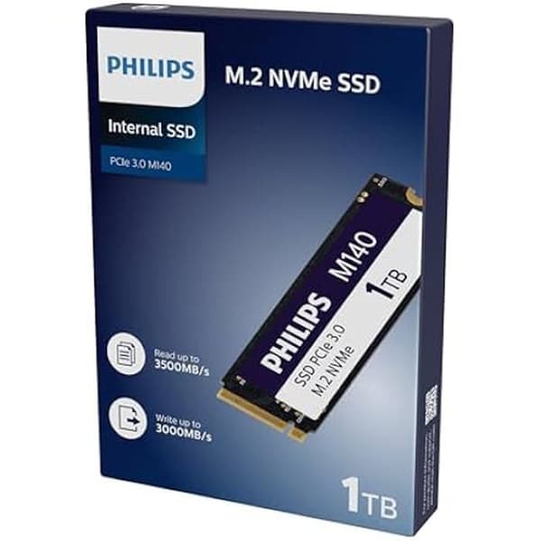 Intern SSD M.2 - PHILIPS - M140 - 1 To - NVMe PCIe Gen3 - Hastighet 3500 Mo/s