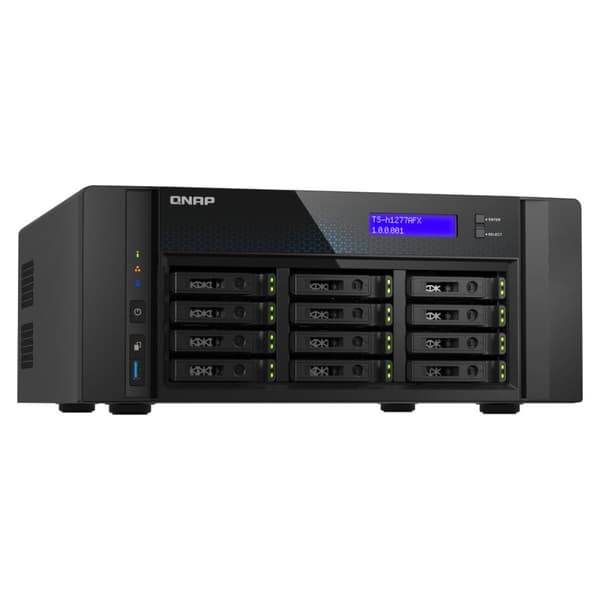 NAS Verkkotallennus Qnap TS-H1277AFX-R7-32G Musta