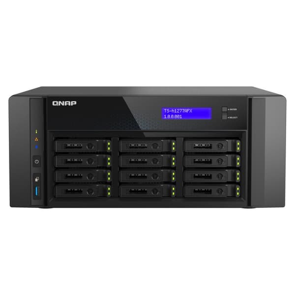 NAS Verkkotallennus Qnap TS-H1277AFX-R7-32G Musta