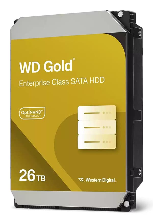HDD WD Gold 26TB 3,5" SATA-harddisk WD261KRYZ