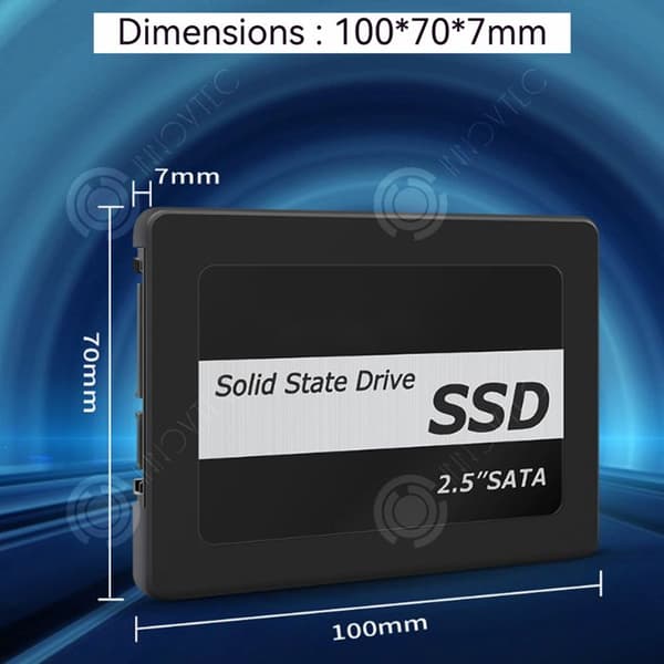 INN Intern HDD 256Go 2,5 SSD SATA III tum överföringshastighet 450M/s passar för stationära och bärbara datorer