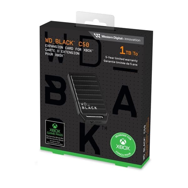 SanDisk WD Black C50 1TB Extern Solid State Drive för Xbox Black