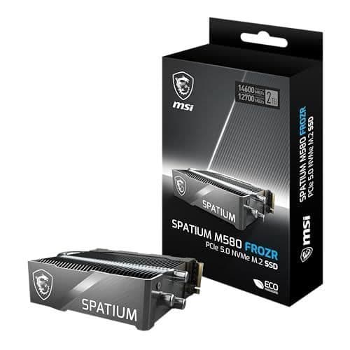 Intern hårddisk - MSI - SPATIUM M580 - PCIe 5.0 - NVMe M.2 2TB FROZR