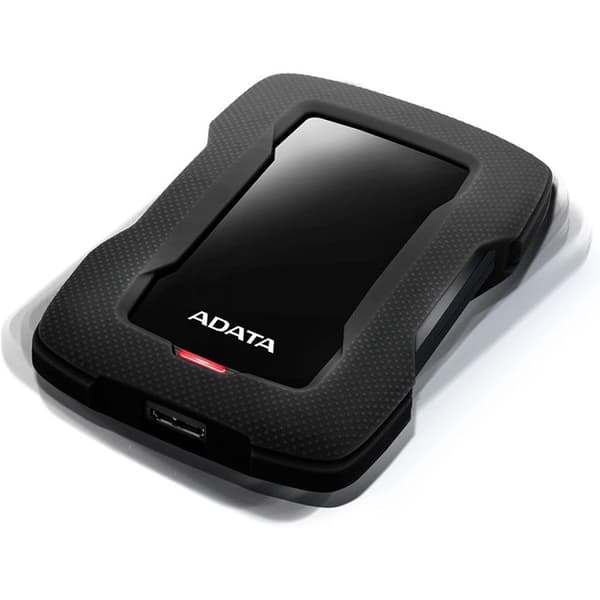 ADATA HD330 bärbar extern hårddisk - 1 TB - USB 3.1 - AES 256 bitar - svart