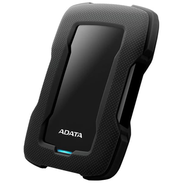 ADATA HD330 bärbar extern hårddisk - 1 TB - USB 3.1 - AES 256 bitar - svart