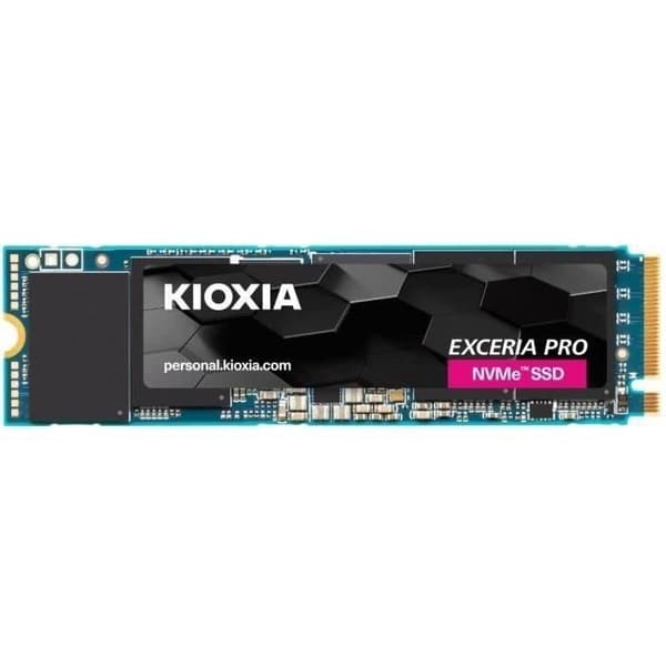 SSD - KIOXIA - EXCERIA PRO - 1 To, M.2, 7300 Mo/s läsning, 6400 Mo/s skrivning, för bärbar dator