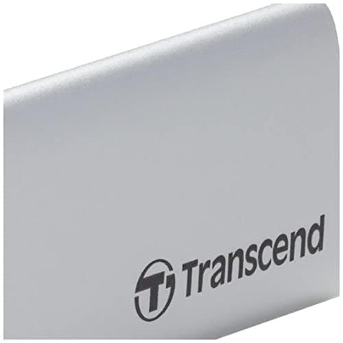 Transcend ESD240C - SSD - 480 Gt - ulkoinen (kannettava) - M.2 - USB 3.1 Gen 2 (USB-C-liitin) - hopea