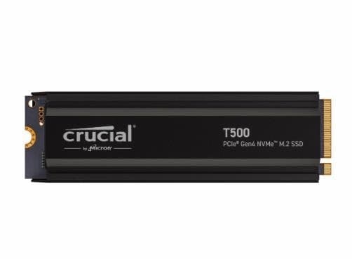 SSD t500 (4tb, m.2, PCie gen4, nvme, 3d nand, kirjoitusnopeus 6900 mtavua/s, lukunopeus 7000 mbytes/s, tbw 2400 tb), Crucial