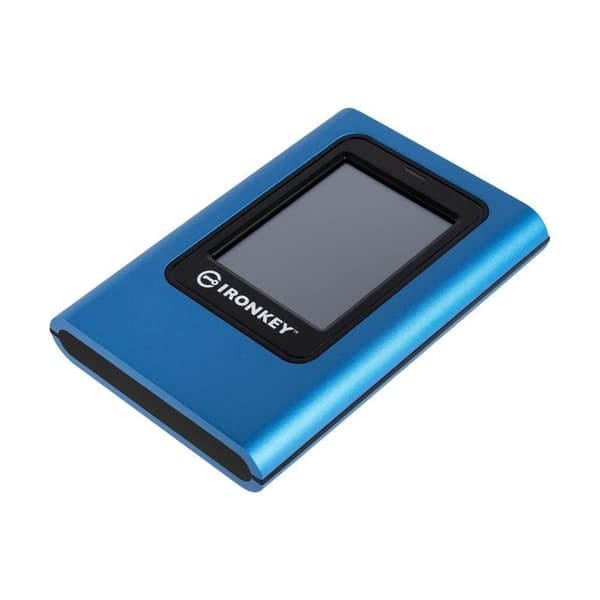 Ulkoinen SSD Ironkey Vault privacy 80 (960 Gt, USB 3.2, kirjoitusnopeus 250 mbytes/s, lukunopeus 250 mbytes/s), Kingston