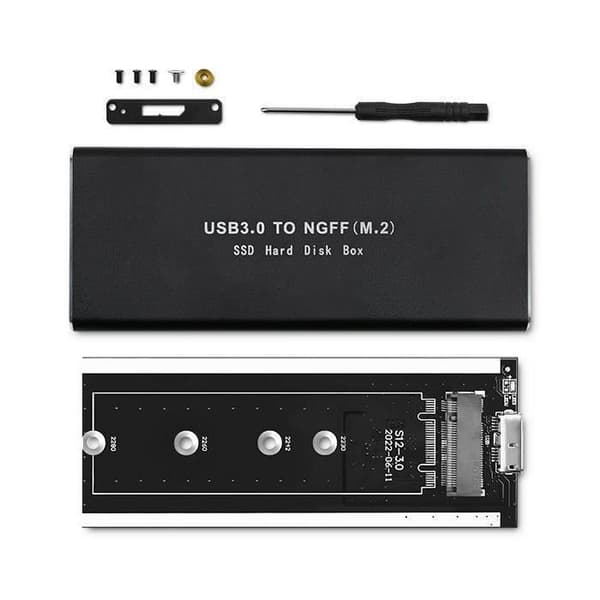 Qoltec hårddiskhölje M.2 SATA SSD NGFF - 5901878518541