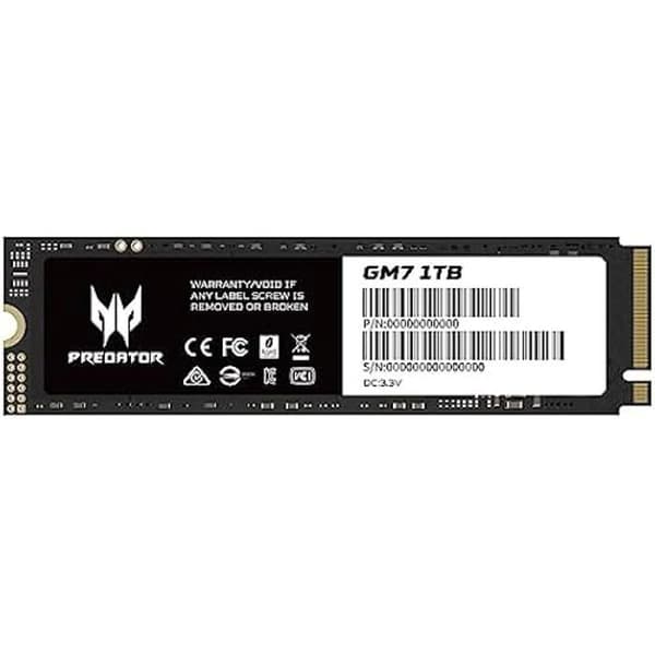 SSD - ACER - PREDATOR GM7 - 1TB - M.2 - PCIe Gen 4x4 - 7200 MB/s