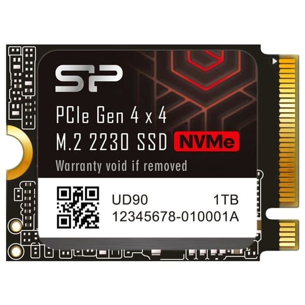 Intern SSD - Silicon Power - UD90 2230 1To - NVMe PCIe Gen4x4 M.2 Läsning Skrivning 5000 3200 Mo/s
