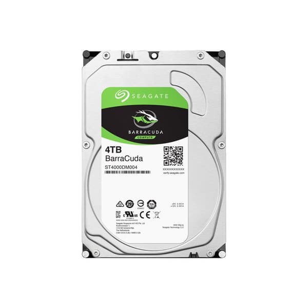 SEAGATE BarraCuda 4TB intern hårddisk - SATA 6Gb/s - 5400 RPM - 256MB - 190MB/s