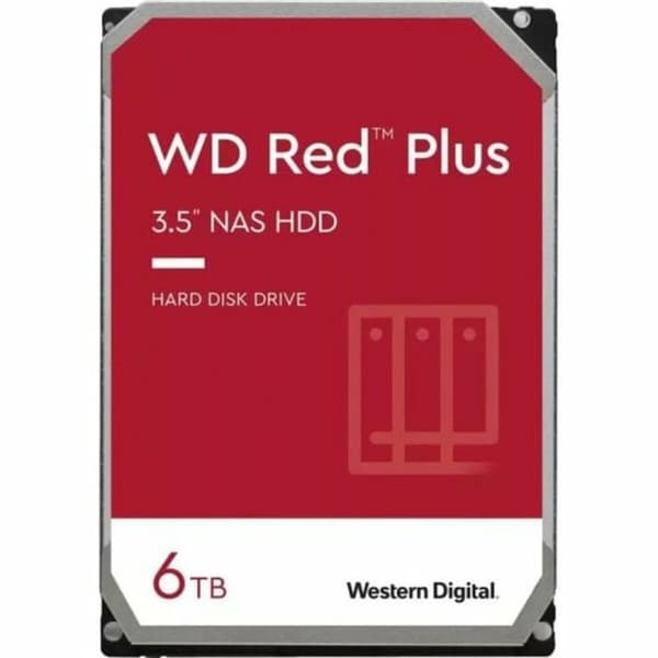 Hårddisk Western Digital Red Plus WD60EFPX 3,5" 6 TB