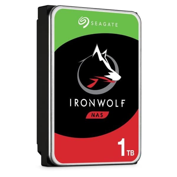 SEAGATE - Intern hårddisk - NAS IronWolf - 1TB - 5 900 rpm - 3,5"