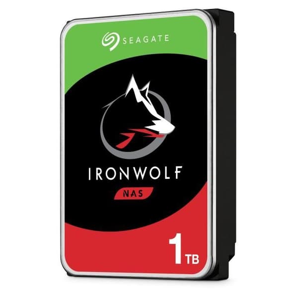 SEAGATE - Intern hårddisk - NAS IronWolf - 1TB - 5 900 rpm - 3,5"