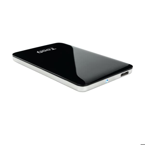 Diskettask - TooQ - TQE-2538B - 2,5" - USB 3.0 - Svart
