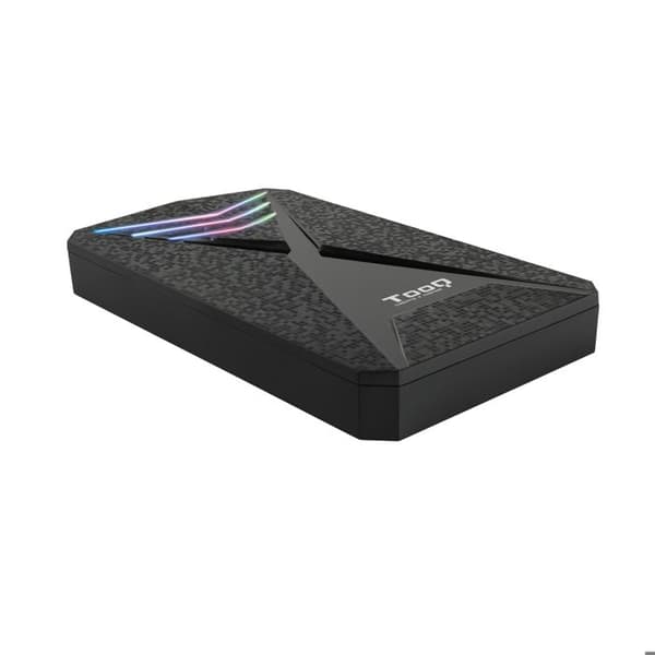 Hårddisklåda - TooQ - TQE-2550RGB - 2,5" - USB 3.0 - RGB Svart