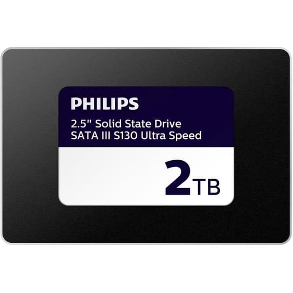 SSD Intern - PHILIPS - S130 - 2 To - 2.5 tum - SATA III - Ultra-snabb
